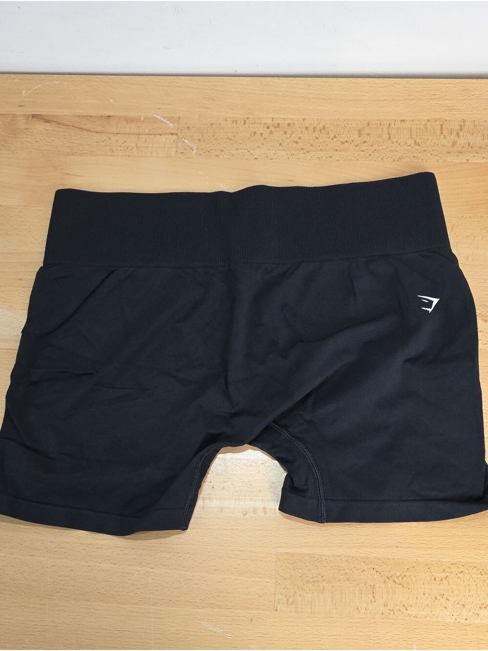 Gymshark Black Ribbed-Waist Training Shorts XL Body Fit.sku2105